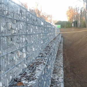 Clôture gabion mur décoratif minéral